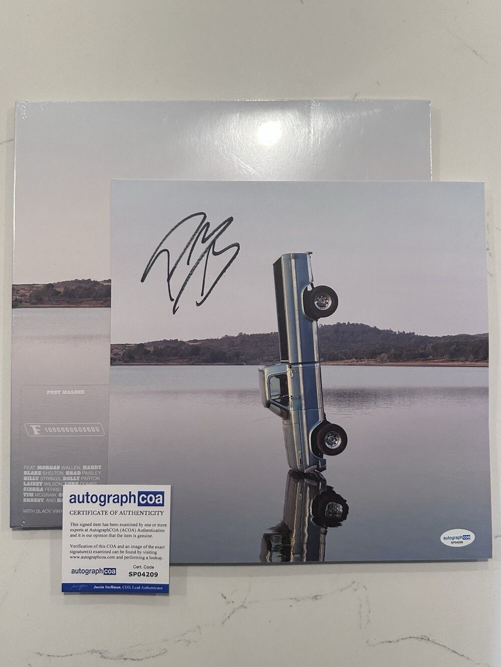 Post Malone SIGNED F-1 Trillion Vinyl With Insert 11"x11" AUTOGRAPHED COA #1
